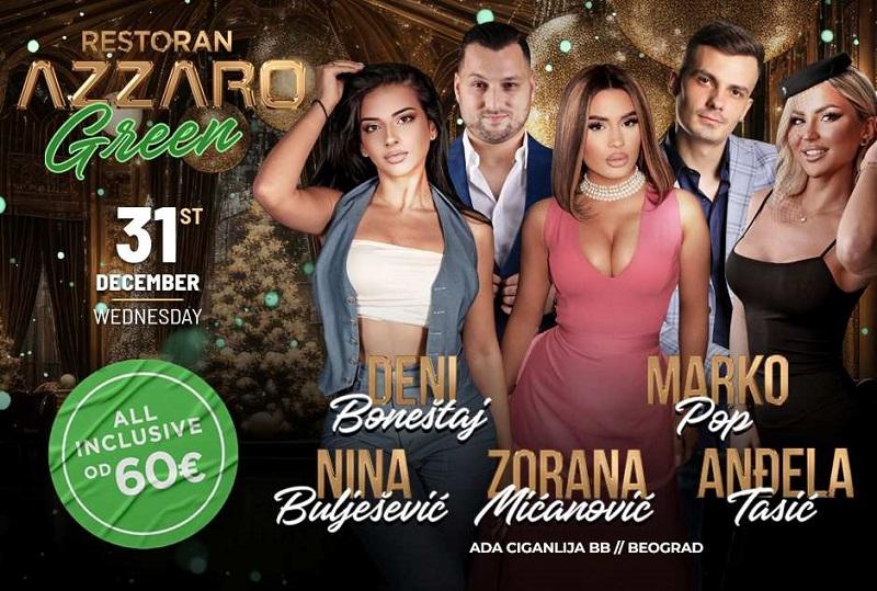 Restoran Azzaro Green Nova godina - eksluzivan doček sa stilom