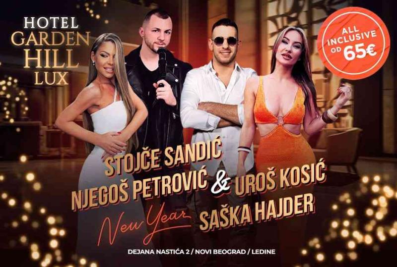 Garden Hill Lux Nova godina - glamur, vrhunska zabava i besprekorna organizacija