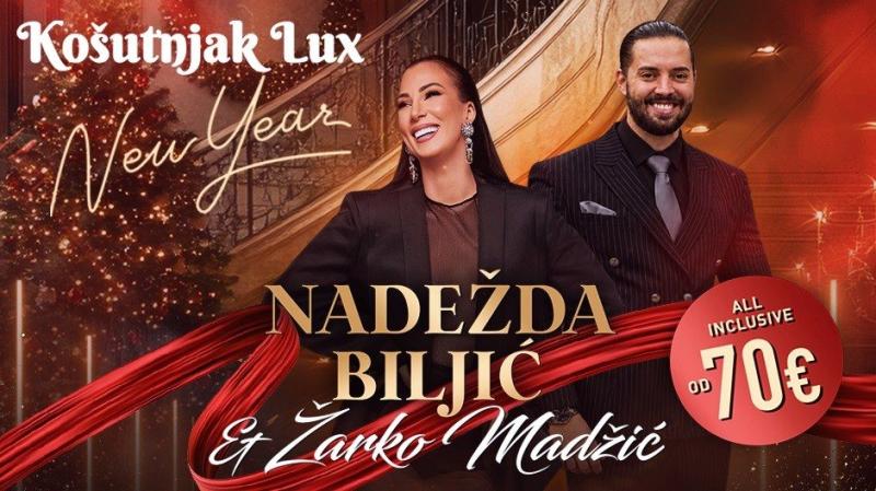 Košutnjak Lux Nova godina 2027 - Glamurozan doček uz Nadeždu Biljić i Žarka Madžića