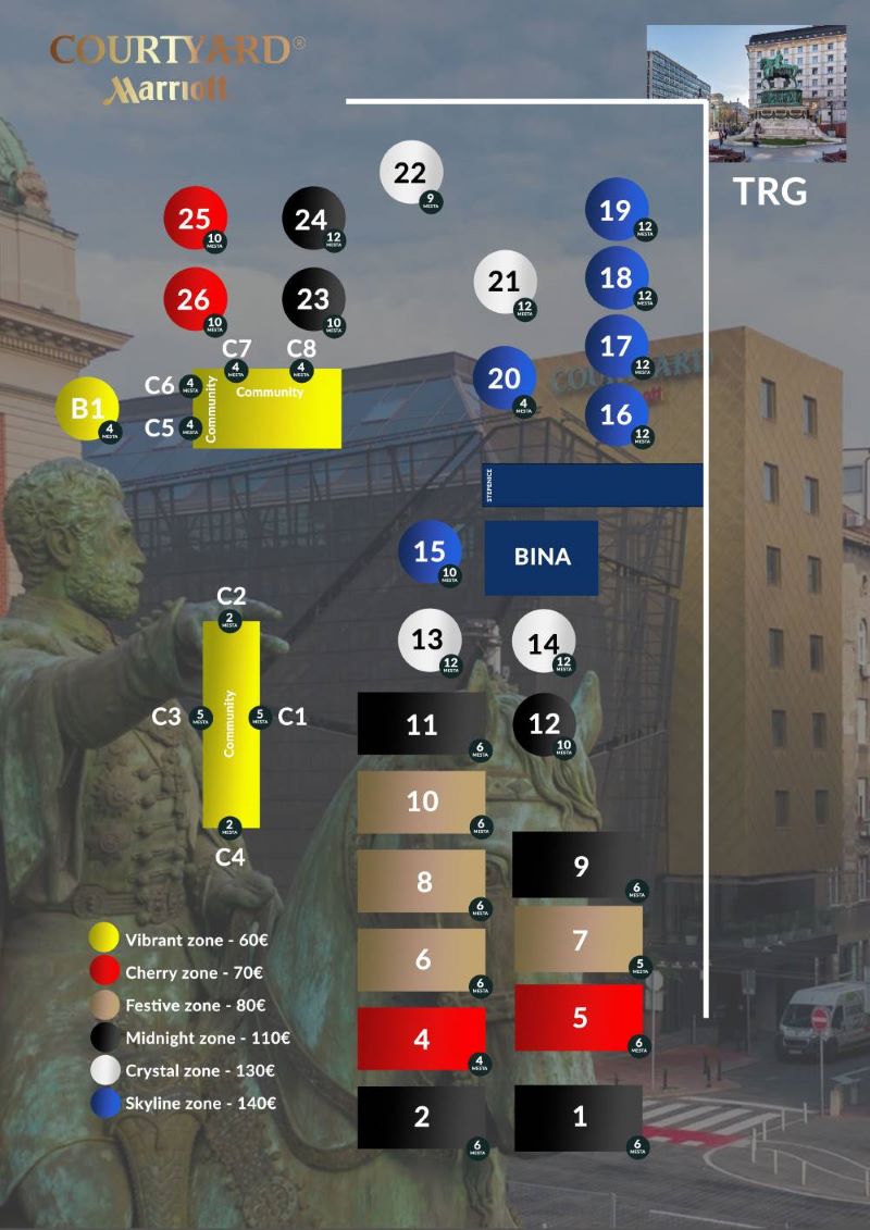 Hotel Courtyard Marriott Nova godina - Marriot Mapa Ng 