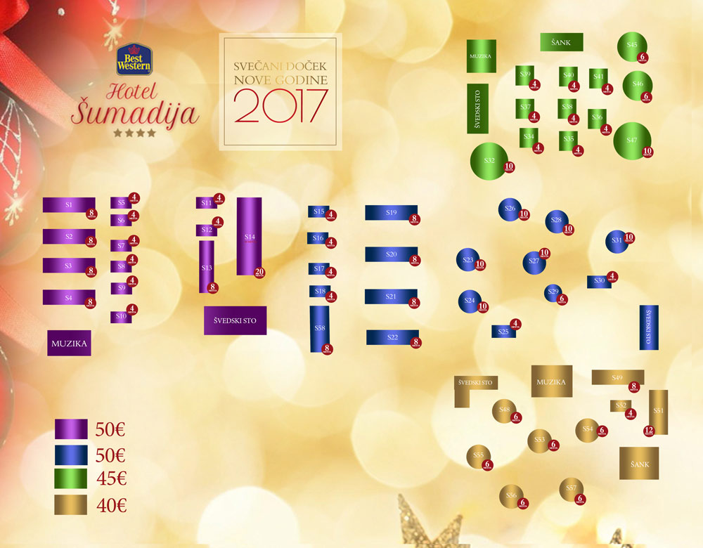 hotel sumadija mapa sedenja