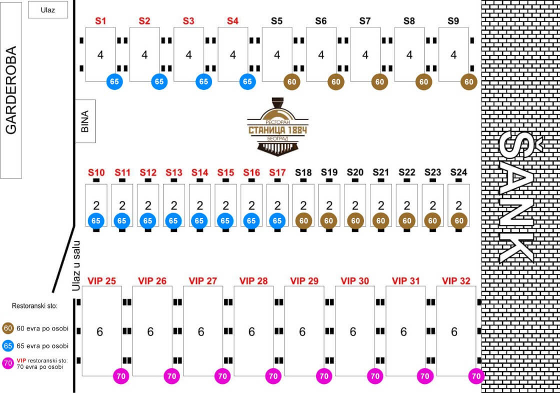 restoran stanica 1884 mapa