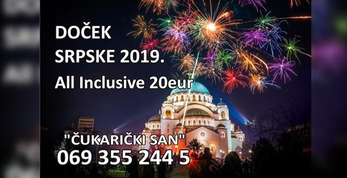 restoran Cukaricki San srpska nova godina