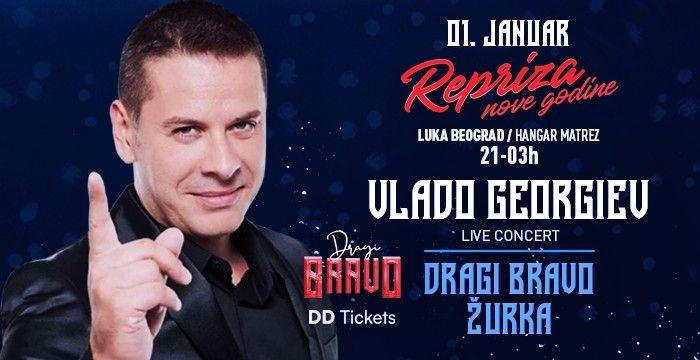 Koncert Vlada Georgieva i Dragi Bravo žurka - repriza dočeka Nove godine